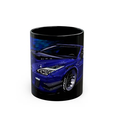 Nissan skyline GT-R R35 Godzilla car Black JDM Coffee Tea Mug (11oz, 15oz)-image