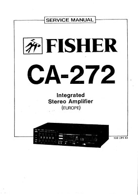 272 Receiver Service Repair Manual Fits Fisher CA-272-image