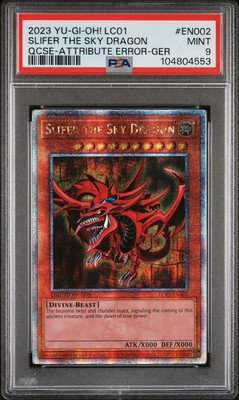 Slifer The Sky Dragon QCSR. Attribute Error - German. PSA 9-image
