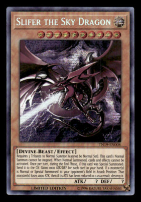 Yugioh! Slifer the Sky Dragon (alternate art) - TN19-EN008 - Prismatic Secret NM-image