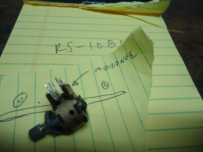 Fisher RS-1080 Stereo Receiver Parting Out Midrange Potentiometer-image
