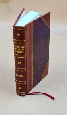 Social And Diplomatic Memories (Second Series) 1894-1901, Egypt [Leather Bound]-image