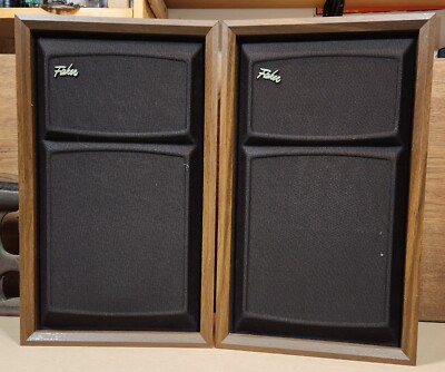 AUDIO- FISHER STEREO SPEAKERS, 18 3/4