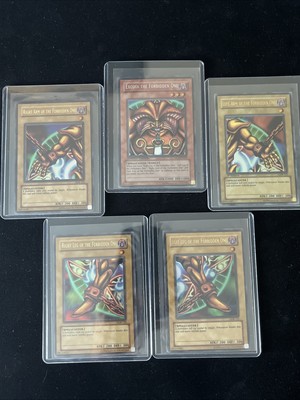 Exodia the Forbidden One 5 Card Mixed Set (LOB-120-123, MC1-EN001) Read Desc.-image
