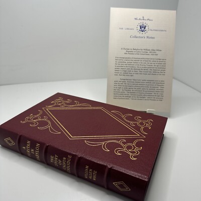A Puritan in Babylon by William White [Like New Unread] Easton Press Presidents-image