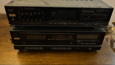 Fisher RS-911 Stereo Receiver and CW-W911 Dual Tape Cassette Player - Tested -image
