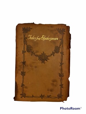 RARE Vtg Leather Bound Tales from Shakespeare by Charles & Mary Lamb-image
