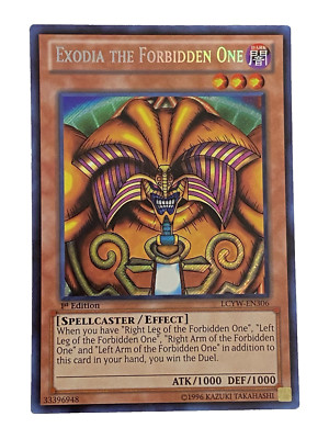 NM Exodia The Forbidden One LCYW-EN306 Secret Rare 1st Edition Yugioh NEAR MINT!-image