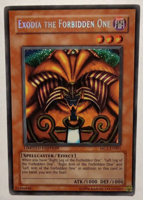 Exodia the Forbidden One MC1-EN001 Master Collection Volume 1 Limited Edition-image