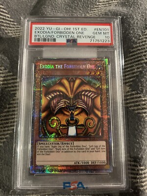 Yu-Gi-Oh! 1st Ed. Exodia the Forbidden One BLCR-EN101 Starlight Rare PSA 10-image