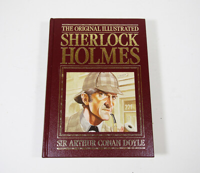 Vintage Illustrated Sherlock Holmes Collection - Leather Bound - Excellent Condi-image