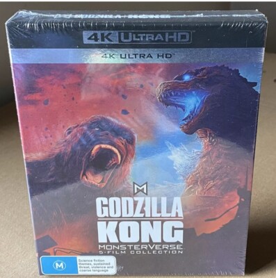 MonsterVerse Godzilla Kong 5 Film Collection 4K Ultra UHD NEW*** Region Free-image
