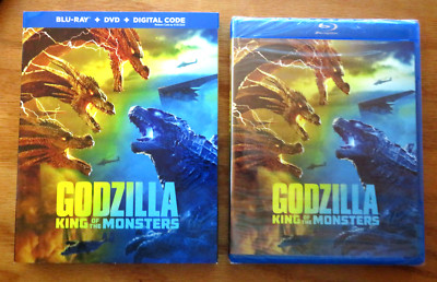 New Godzilla: King of the Monsters (Blu-ray, DVD, DC) + Slipcover-image