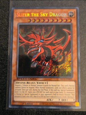 Yugioh! Slifer the Sky Dragon - SBC1-ENH01 - Secret Rare - 1st Edition-image