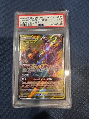Pokemon TCG Naganadela & Guzzlord GX PSA Graded 9 Mint-image