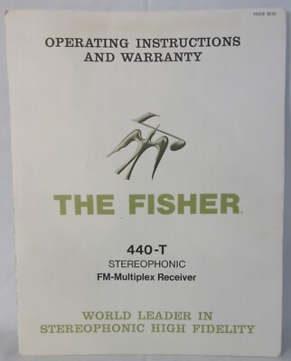 The Fisher 440-T Stereophonic FM Multiplex Receiver Operating Instructions-image