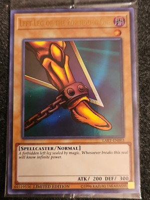 Yugioh SEALED Left Leg of the Forbidden One LART-EN003 Ultra Rare Limited Ed!!-image