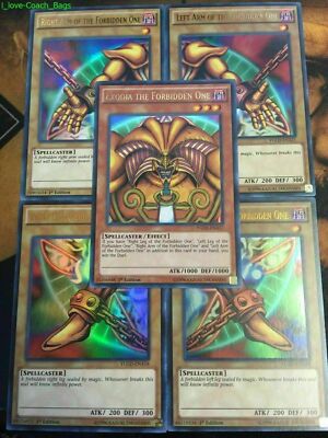 Yugioh Ultra Rare EXODIA THE FORBIDDEN ONE 5-Card SET 1st ed!!! **HOT** + Bonus-image