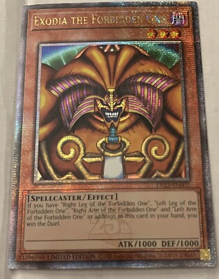 TN23-EN002 Exodia the Forbidden One Quarter Century Secret Rare  1st Edition-image