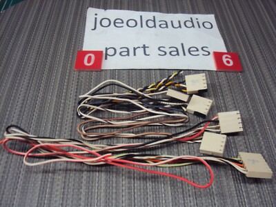 Fisher Quad Receiver 4035 Non Shielded Wire Harnesses w/ Socket. 6 Pieces.-image