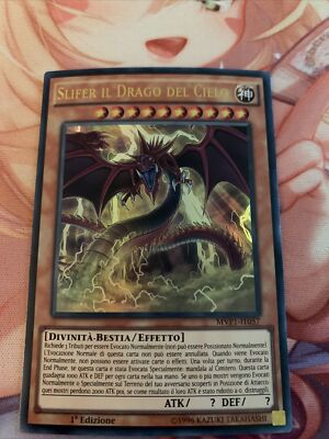 Italian Slifer the Sky Dragon - MVP1 Ultra Rare 1st Edition - NM Ships Fast!-image
