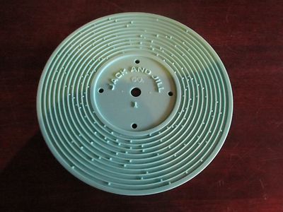Fisher Price Record Player vintage part # 995 Teal Jack Jill Humpty Dumpty  1 -image
