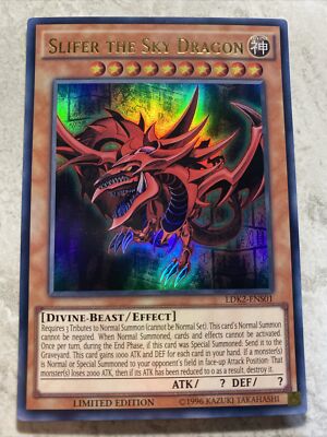 Yugioh - Slifer the Sky Dragon - LDK2-ENS01 - Ultra Rare Limited Edition - Promo-image