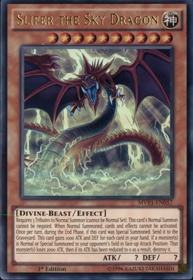 1st ed Slifer the Sky Dragon ultra rare MVP1-EN057 Yugioh-image