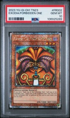 2023 Yu-Gi-Oh! TN23 Exodia The Forbidden One 25th Anniversary Tin QC  PSA 10-image