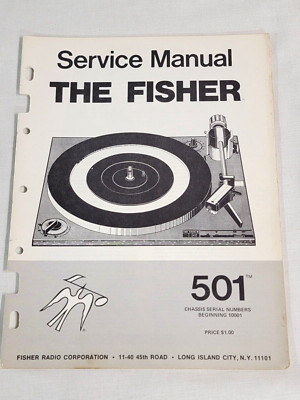 Fisher 501 turntable Factory service manual PE turntable-image