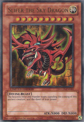 Slifer the Sky Dragon [YGLD-ENG01] Ultra Rare Lightly Played Limited - Yugioh si-image