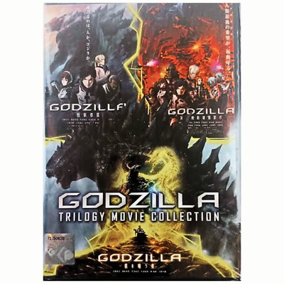 DVD GODZILLA Trilogy Movie Collection English Dubbed-image