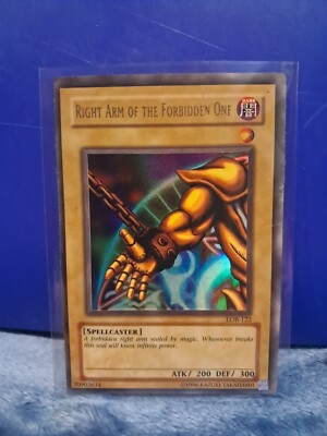Yugioh Right Arm Of The Forbidden One LOB-122 Ultra Rare-image