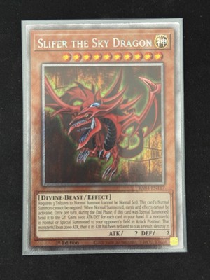 YuGiOh! Slifer The Sky Dragon RA04 Platinum Secret Rare -image