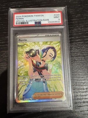 Pokemon TCG Perrin SIR Twilight Masquerade Holo PSA Graded 9 Card-image