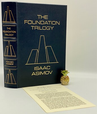🖊SIGNED Easton Press THE FOUNDATION TRILOGY Collectors Edition LEATHER BOUND VR-image