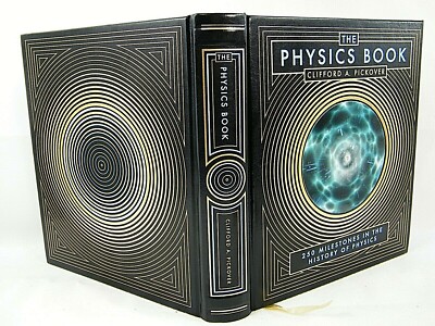 THE PHYSICS BOOK by CLIFFORD A. PICKOVER 'B & N LEATHER SERIES' 2011 VG 1ST -image
