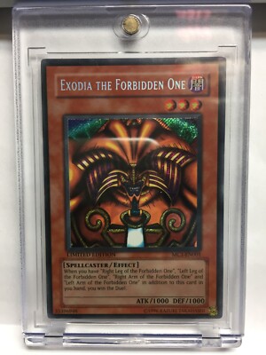 Vintage Yugioh Exodia the Forbidden One MC1-EN001 Secret Rare Limited Edition-image