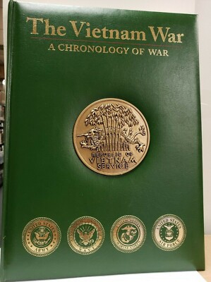 THE VIETNAM WAR: A CHRONOLOGY OF WAR Jim Webb Illustrated ~ Leather Bound NEW ~-image