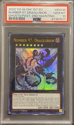 2022 PSA 10 YUGIOH GFTP2 1ST ED ULTRA GALAXY EYES NUMBER 97 DRAGLUBION 💫-image