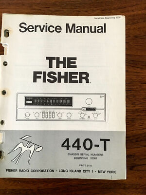 Fisher Model 440-T Receiver Service Manual *Original* #1-image