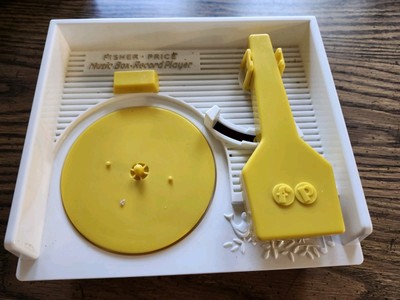 2014 Mattel Fisher-Price Music Box (#1697) Record Player with 2 Records-image