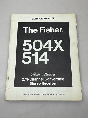 Fisher Model 504X 514 Original Service Manual Free Shipping-image