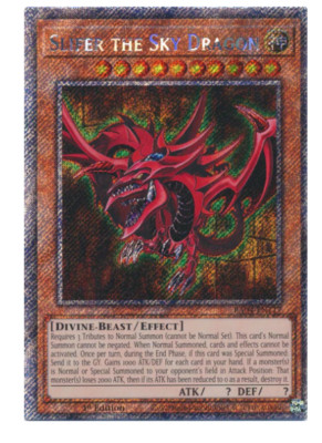 Slifer the Sky Dragon - RA04-EN117 - Platinum Secret Rare Stampede-image
