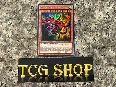 Slifer the Sky Dragon! Yu-Gi-Oh! Egyptian God Card! Near Mint!-image