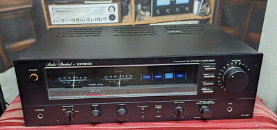 Fisher CA-880 stereo integrated amplifier with analog watt meters-image