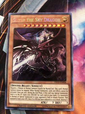 Yugioh Slifer The Sky Dragon Foil Secret Rare Limited TN19-image