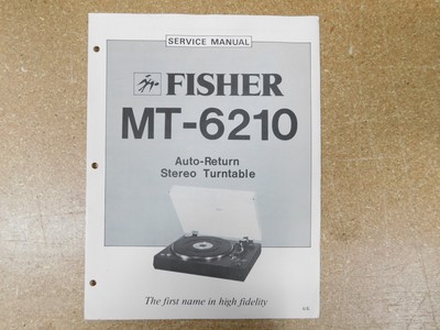The Fisher MT-6210 Auto-Return Stereo Turntable Service Manual (original)-image