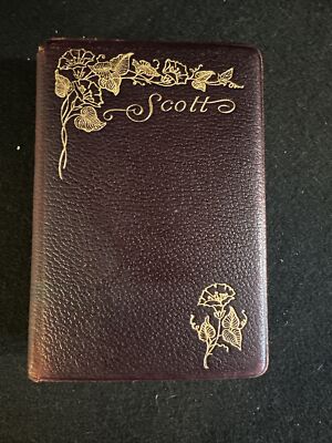 The Poems Of Sir Walter Scott Leather Bound Circa 1900 A. L. Burt Publishers-image