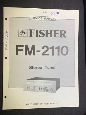 Fisher FM-2110 Service AM/FM Stereo Tuner Original-image
